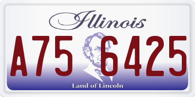 IL license plate A756425