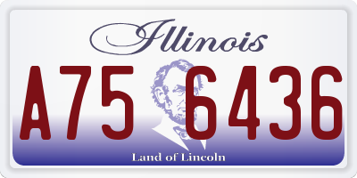 IL license plate A756436