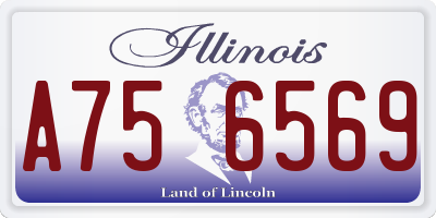 IL license plate A756569