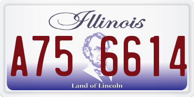 IL license plate A756614