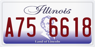 IL license plate A756618