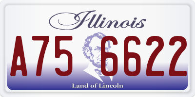 IL license plate A756622