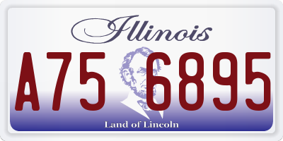IL license plate A756895