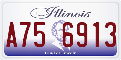 IL license plate A756913