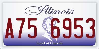 IL license plate A756953