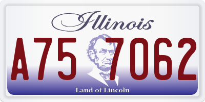 IL license plate A757062