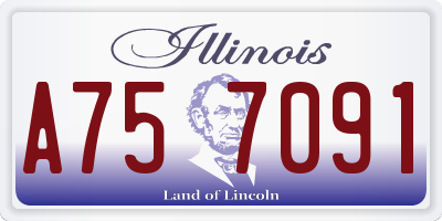 IL license plate A757091