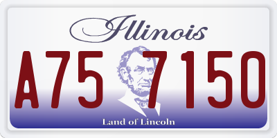 IL license plate A757150