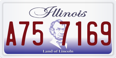 IL license plate A757169