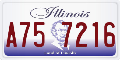 IL license plate A757216