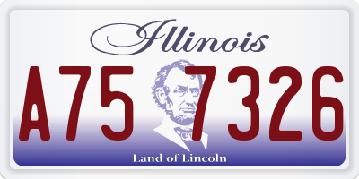 IL license plate A757326