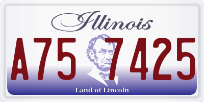 IL license plate A757425