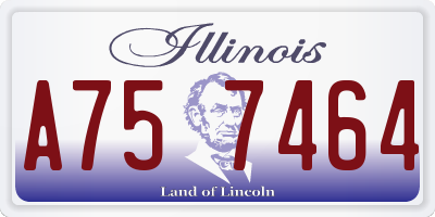 IL license plate A757464