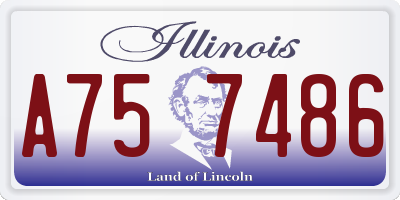 IL license plate A757486