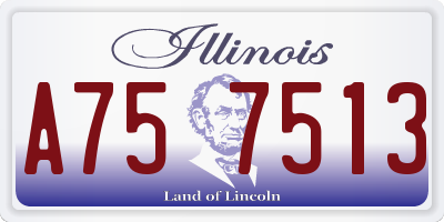 IL license plate A757513