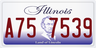 IL license plate A757539