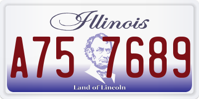IL license plate A757689