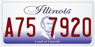IL license plate A757920