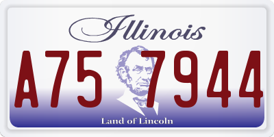 IL license plate A757944