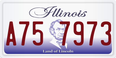 IL license plate A757973