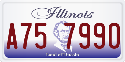 IL license plate A757990