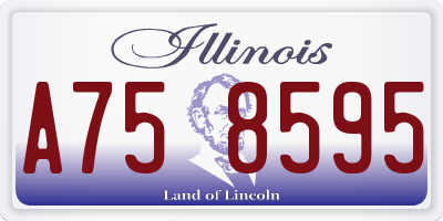 IL license plate A758595