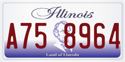 IL license plate A758964
