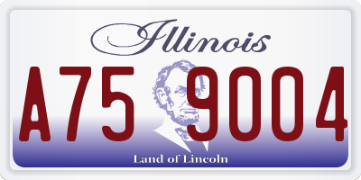 IL license plate A759004