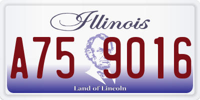 IL license plate A759016
