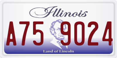 IL license plate A759024