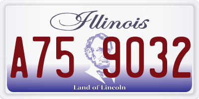 IL license plate A759032