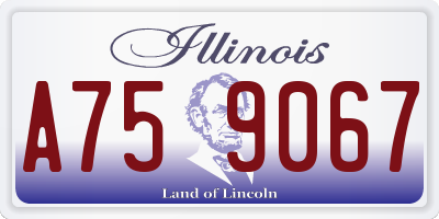 IL license plate A759067
