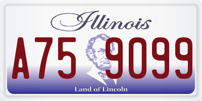 IL license plate A759099