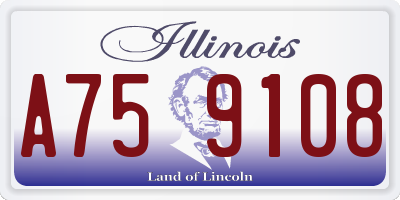 IL license plate A759108