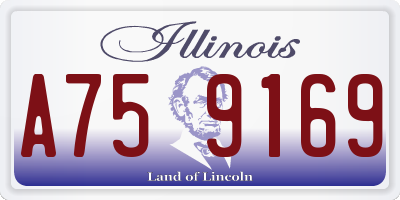 IL license plate A759169