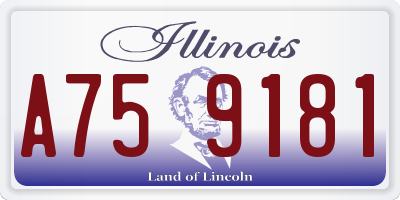 IL license plate A759181