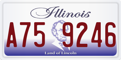 IL license plate A759246