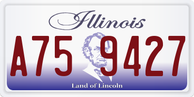 IL license plate A759427