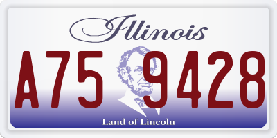 IL license plate A759428