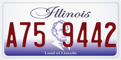 IL license plate A759442