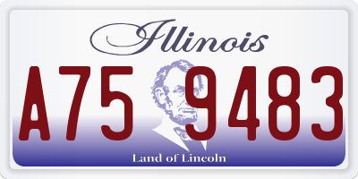 IL license plate A759483