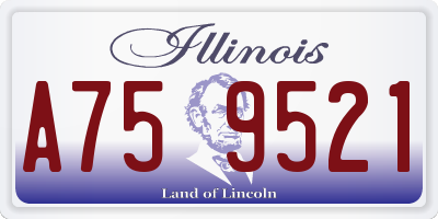 IL license plate A759521