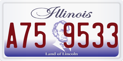 IL license plate A759533