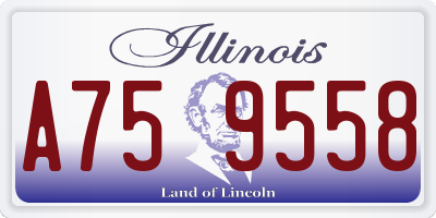 IL license plate A759558