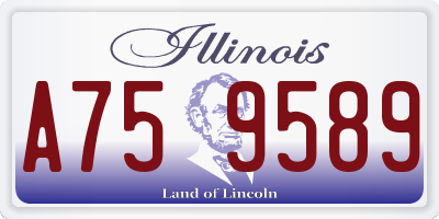 IL license plate A759589