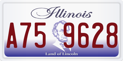 IL license plate A759628