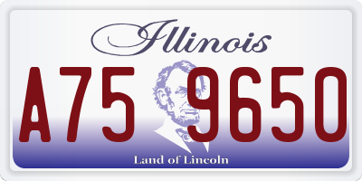 IL license plate A759650