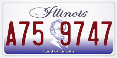 IL license plate A759747