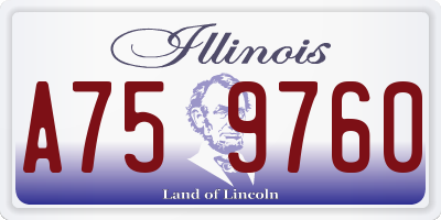 IL license plate A759760