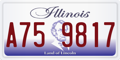 IL license plate A759817
